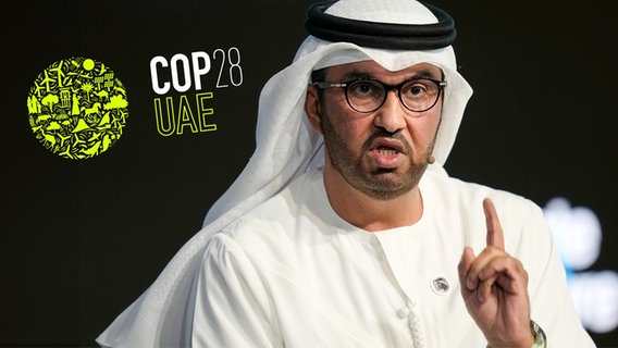 Der Präsident des Klimagipfels COP28 Dr. Sultan Al Jaber (Vereinigte Arabische Emirate). (extra 3 vom 29.11.2023 im NDR Fernsehen) © NDR 