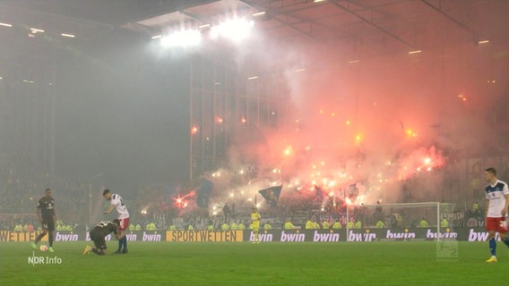 Szene aus einem Fußballstadium. © Screenshot 