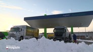 Eine Wasserstofftankstelle für Lkw in Neumünster. © Screenshot 