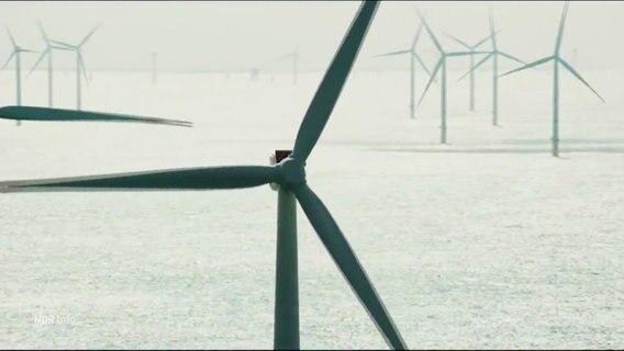 Windräder, die im meer stehen. © Screenshot 