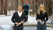 Gerrit Derkowski und Gabi Lüeße moderieren das Schleswig-Holstein Magazin. © Screenshot 