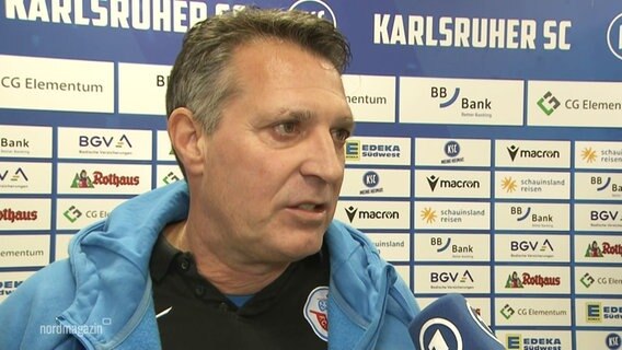 Hansa-Trainer Alois Schwartz im Interview. © Screenshot 