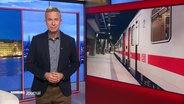 Nachrichtensprecher Thomas Görlitzer moderiert Hamburg Journal. © Screenshot 