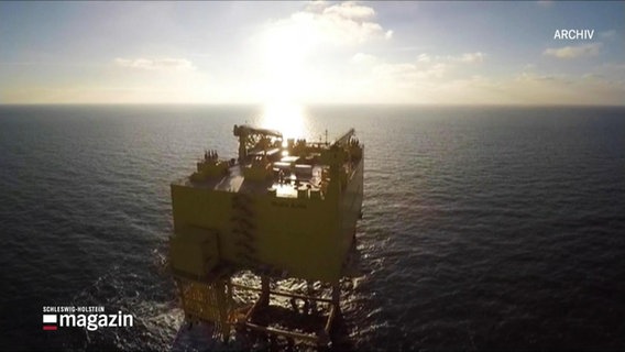 Konverterplattform auf dem offenen Meer. © Screenshot 