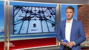 Moderator Arne-Torben Voigts steht im Studio. © Screenshot 