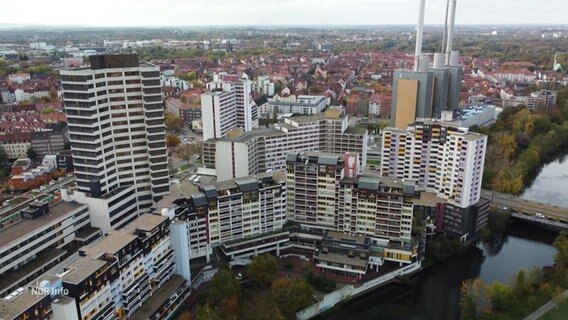 Das Ihme-Zentrum in Hannover © Screenshot 