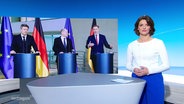 Nachrichtensprecherin Frauke Raune moderiert das Nordmagazin. © Screenshot 