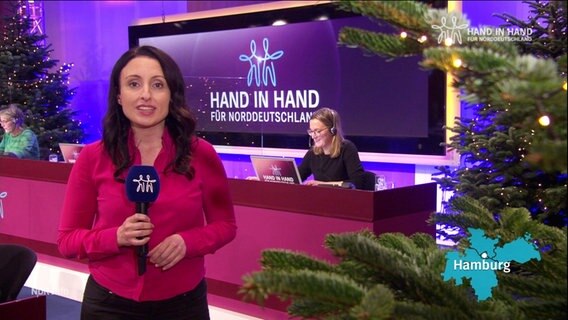 Monika Niedzelski berichtet aus dem NDR Callcenter in Hamburg-Rothenbaum. © Screenshot 