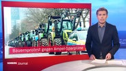 Carl-Georg Salzwedel moderiert Hamburg Journal 18:00. © Screenshot 