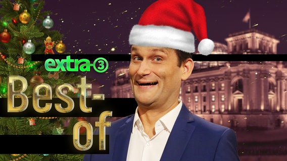 Christian Ehring mit einem Best-of Christmas. © NDR 