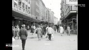 Eine Archivaufnahme der Holstenstraße in Kiel. © Screenshot 