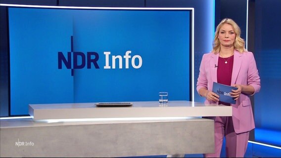 Dina Hille moderiert NDR Info um 16.00. © Screenshot 