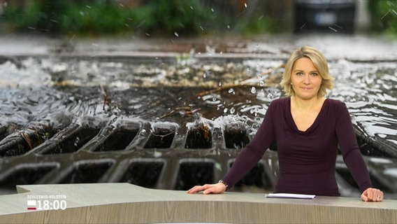Marie-Luise Bram moderiert das Schleswig-Holstein Magazin um 18:00 Uhr. © Screenshot 