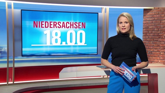 Kathrin Kampmann moderiert Niedersachsen 18.00. © Screenshot 