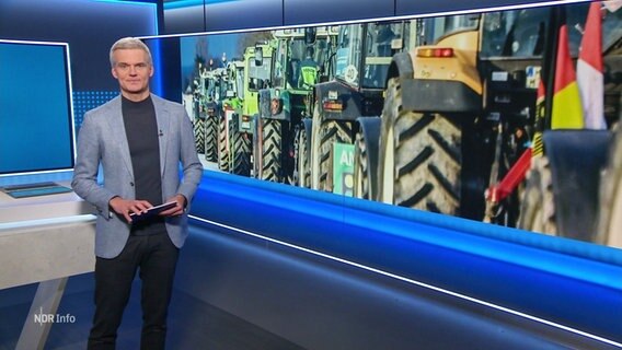 Thorsten Schröder moderiert NDR Info um 14:00 Uhr. © Screenshot 