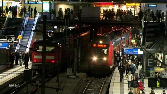 Gleise am hamburger Hauptbahnhof. © Screenshot 