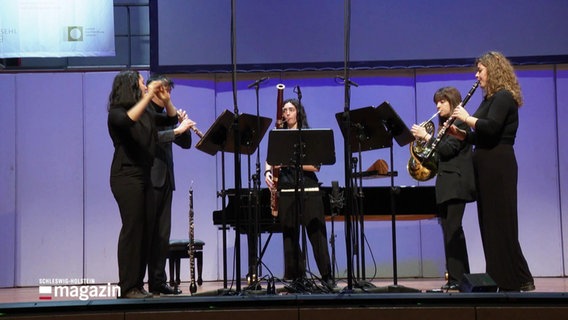 Fünf Musiker auf einer Bühne © Screenshot 