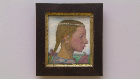 Das Gemälde "Junges Mädchen" von Paula Modersohn-Becker in der Hamburger Kunsthalle. © Screenshot 