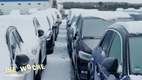 Autos im Schnee. © Screenshot 