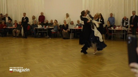 Anette und Andreas Reumann beim Tanzturnier in Glinde. © Screenshot 