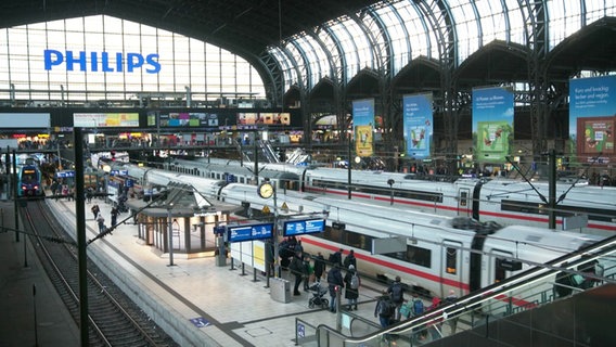 Der Hamburger Hauptbahnhof © Screenshot 
