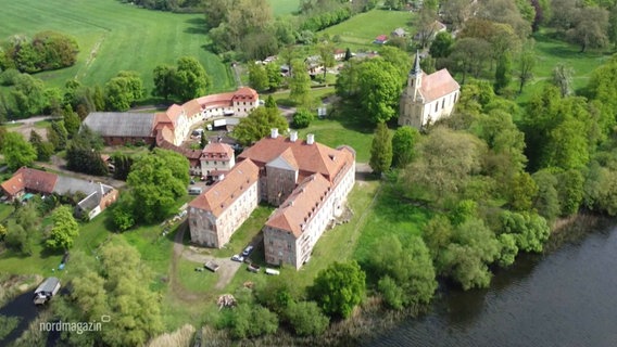 Schloss Ivenack von oben. © Screenshot 