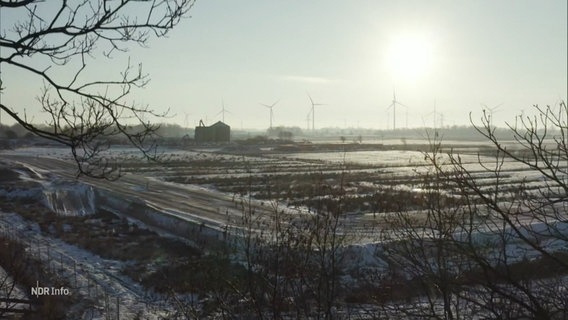Baustellenfläche der zukünftigen Northvolt Batteriezellen-Fabrik bei Heide. © Screenshot 