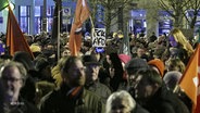 Tausende protestieren in Schwerin gegen Rechtsextremismus. © Screenshot 