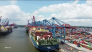 Der Hamburger Hafen aus der Vogelperspektive. © Screenshot 
