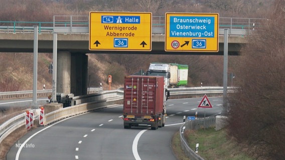 Dass auf der zur Autobahn umgewidmeten ehemaligen Bundesstraße 6 die Beschilderung uneinheitlich ist, soll sich nun ändern. © Screenshot 
