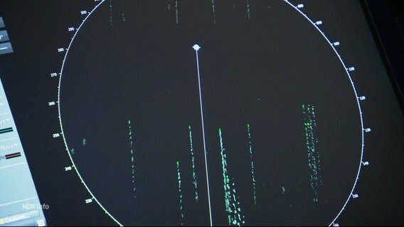 Ein Satellitennavigationssystem eines Schiffes. © Screenshot 