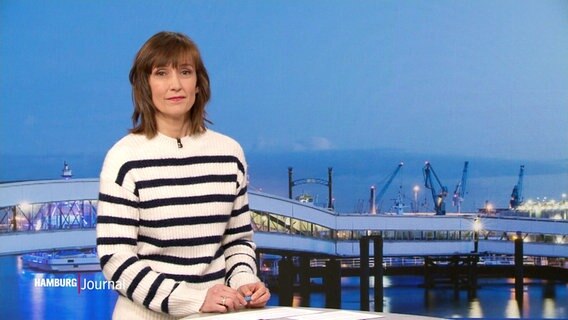 Theresa Pöhls moderiert das Hamburg Journal 18.00. © Screenshot 