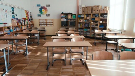 Ein leeres Klassenzimmer © Screenshot 
