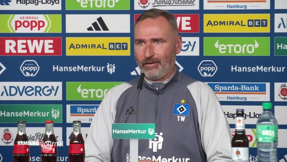 Der Trainer vom HSV im Interview. © Screenshot 