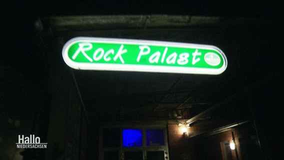 Ein Schild vom Rockpalast in Meppen. © Screenshot 