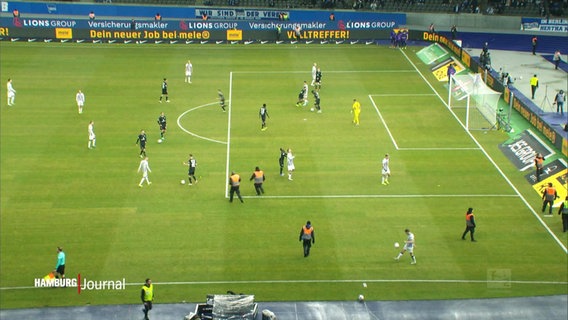 Eine Szene aus dem HSV-Spiel. © Screenshot 