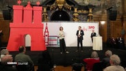 Katarina Barley zu Gast beim Neujahrsempfang der Hamburger SPD im Rathaus. © Screenshot 