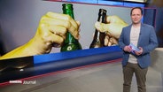 Christian Buhk moderiert das Hamburg Journal. © Screenshot 
