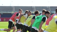 Das St. Pauli Team während des Trainings auf Mallorca © Screenshot 
