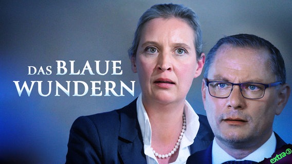 Die AfD-Parteivorsitzenden Tino Chrupalla und Alice Weidel. Das blaue Wundern. (extra 3 vom 08.02.2024 im Ersten) © NDR 