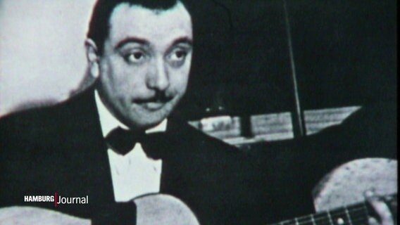 Schwarz-Weiß-Aufnahme von Django Reinhardt © Screenshot 