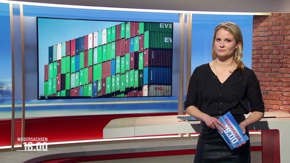 Kathrin Kampmann moderiert Niedersachsen 18.00. © Screenshot 