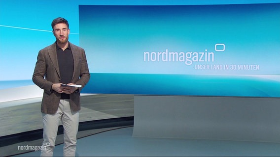 Stefan Leyh moderiert das Nordmagazin. © Screenshot 