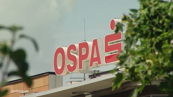 Das Schild der Ospa über einer Filiale. © Screenshot 