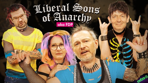 Liberal Sons of Anarchy aka FDP. (extra 3 vom 15.02.2024 im Ersten) © NDR 