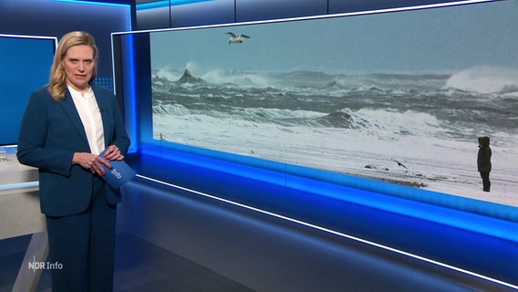 Juliane Möcklinghoff moderiert NDR Info. © Screenshot 