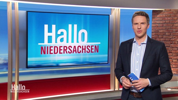 Arne-Torben Voigts moderiet Hallo Niedersachsen. © Screenshot 