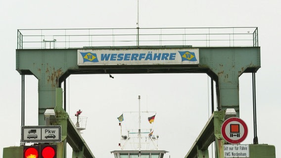 Zugang zur Weserfähre. © Screenshot 