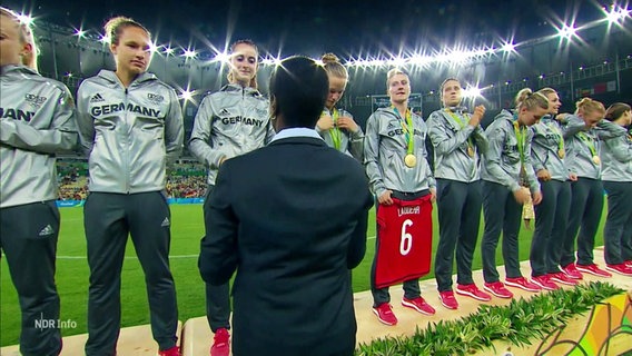 Die deutsche Fußball Nationalmannschaft der Frauen. © Screenshot 