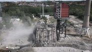 Abrissarbeiten am Kieler Kohlekraftwerk. © Screenshot 